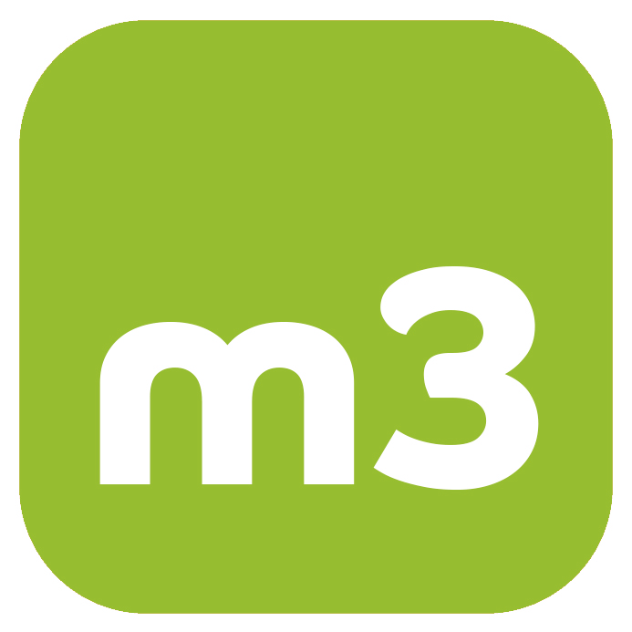 logo for the m3 bus service