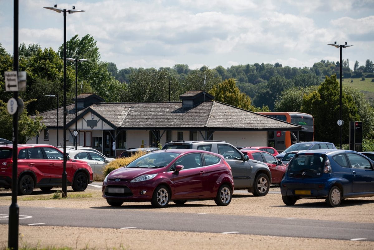 Long Ashton Park & Ride metrobus service m2 and bus service 505 WEST