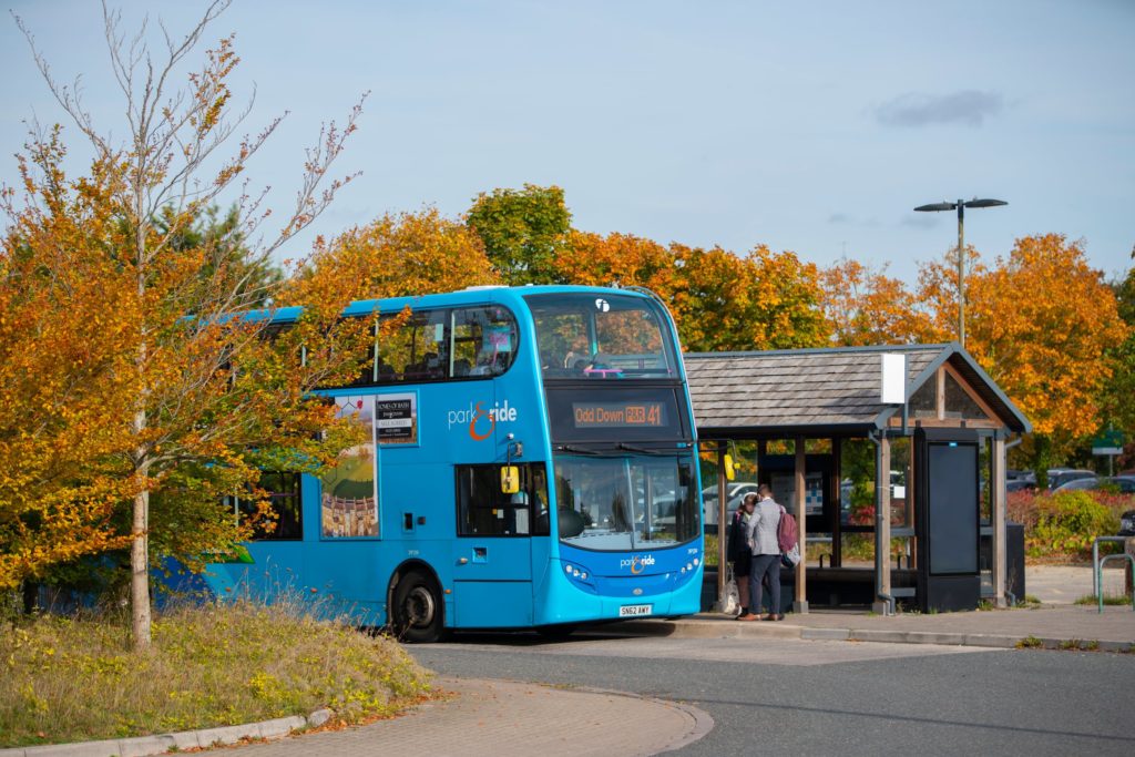 Odd Down Park Ride Services 41 and 4 travelWEST