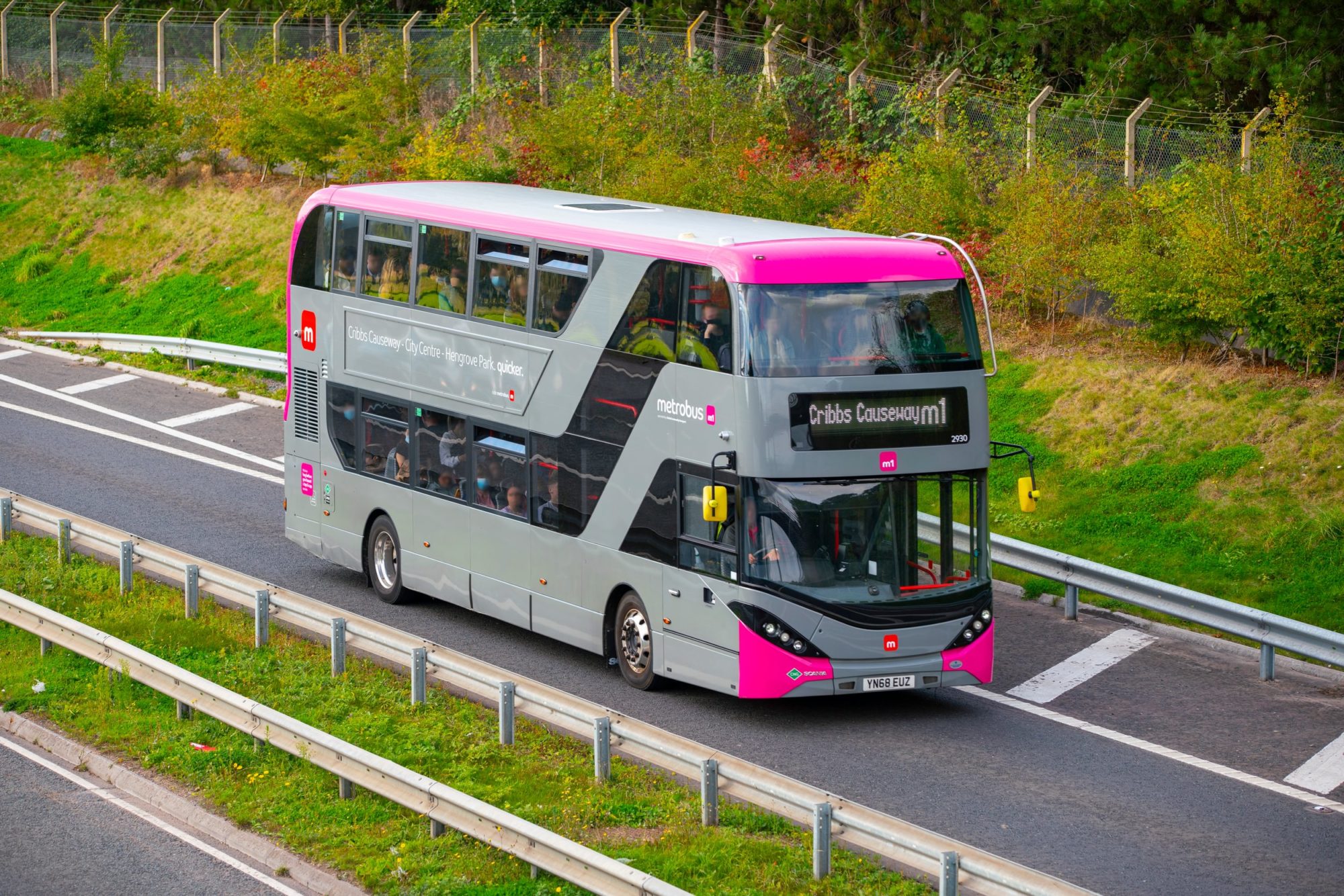 m1 Cribbs Causeway to Hengrove Park WEST