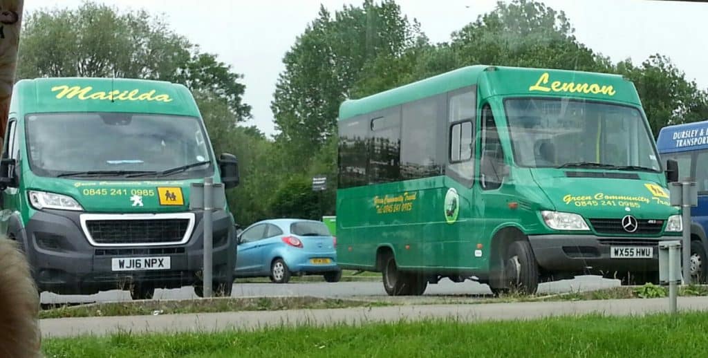 Green Community Transport's vehicles Matilda and Lennon
