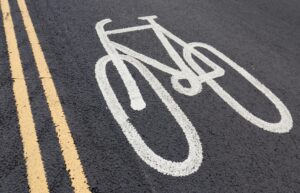 Cycle Bike Road Marking Cropped BANES new item