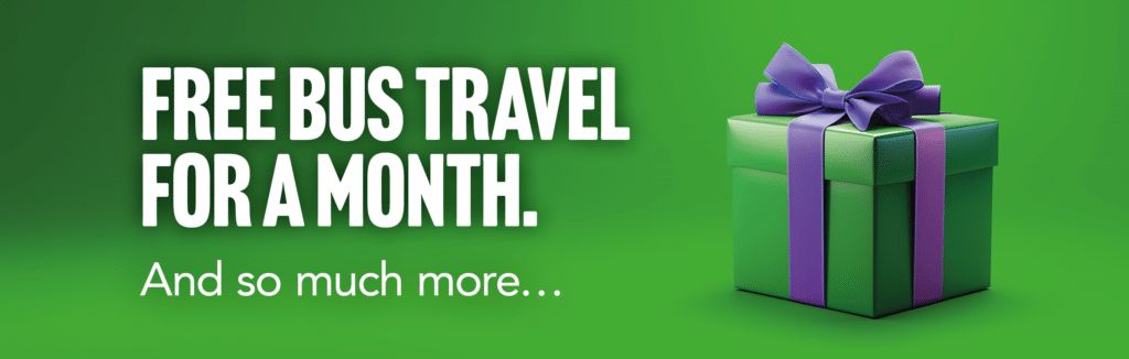 Free bus travel for a month. And so much more...