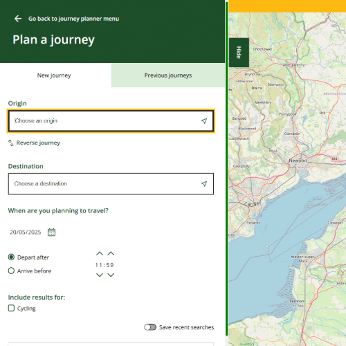 Plan your journey