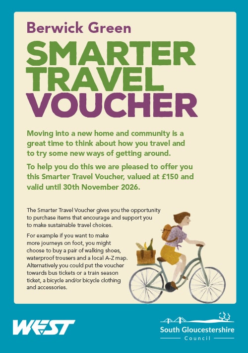 Image of Berwick Green Smarter Travel Voucher front cover.