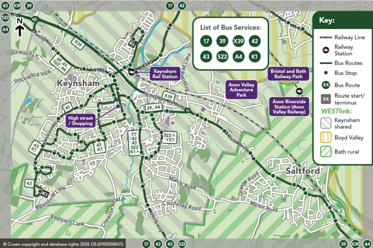 Local Travel Guides And Maps WEST Keynsham Map April 2026 768x511 